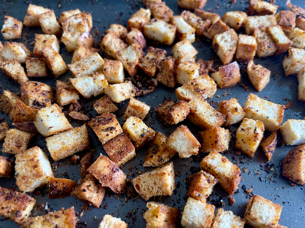 bagel croutons 