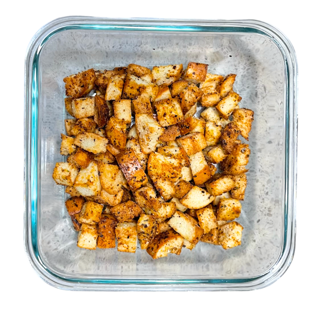 how to store bagel croutons 