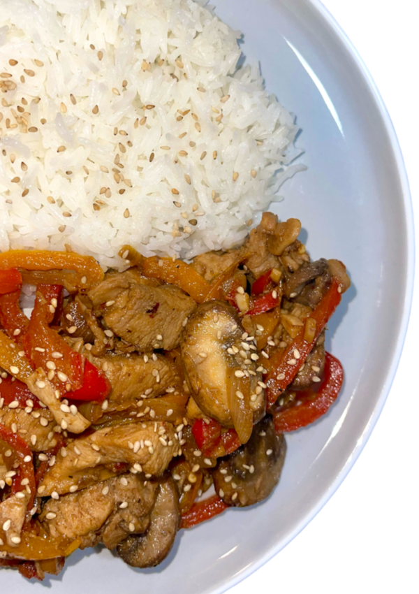 Chicken Stir Fry Recipe with Bell Peppers and Mushrooms: 30 Minute Dinner Idea