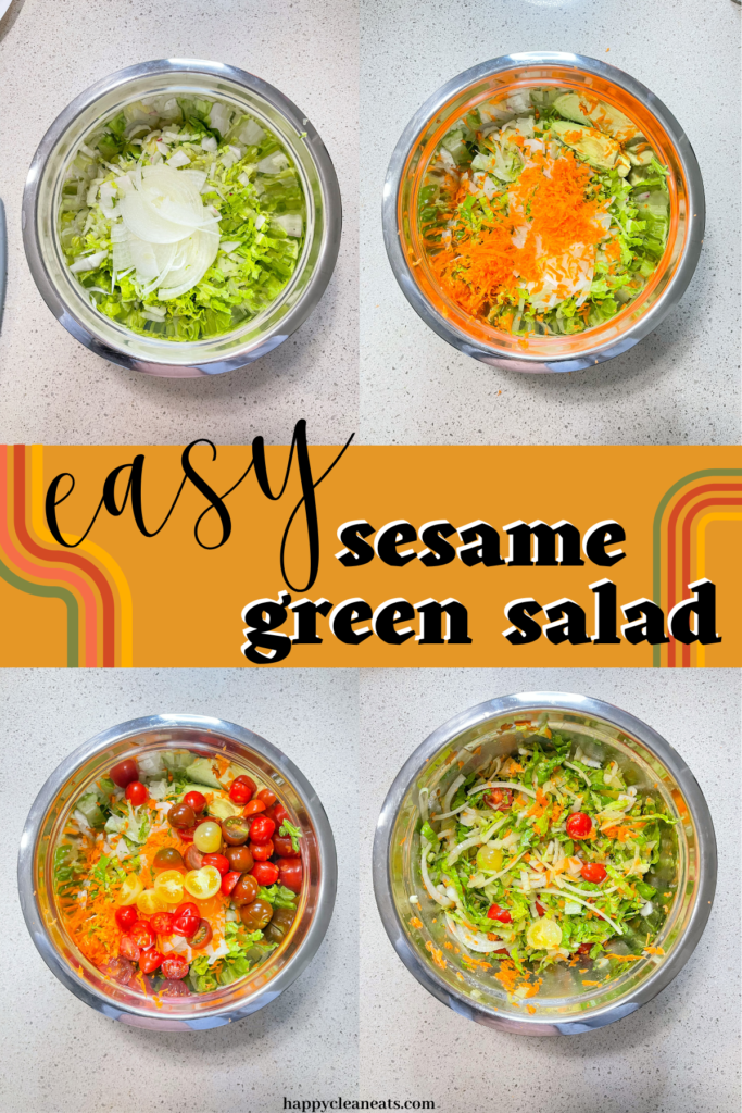 Easy Sesame Green Salad 